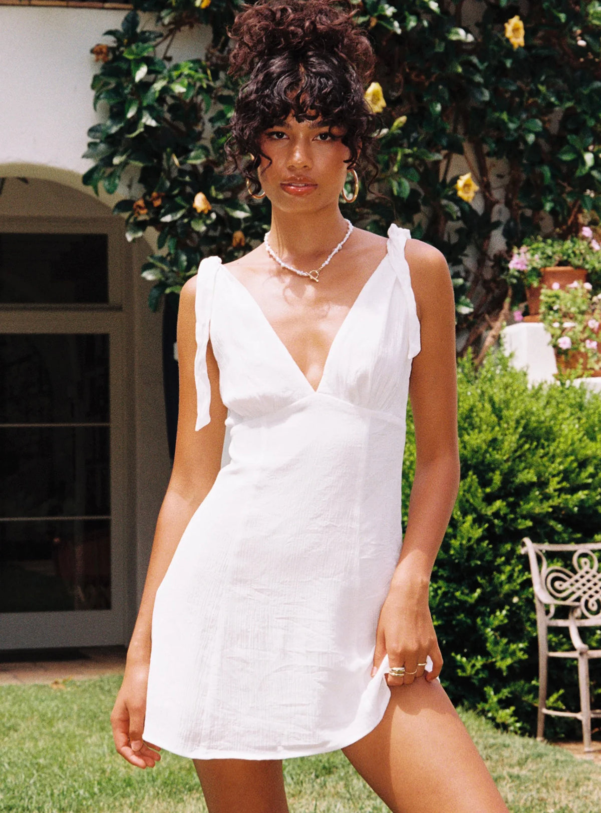 Island Time Mini Dress White