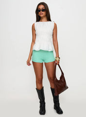 Read My Soul Bead Detail Top White