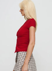 Calyssa Top Red