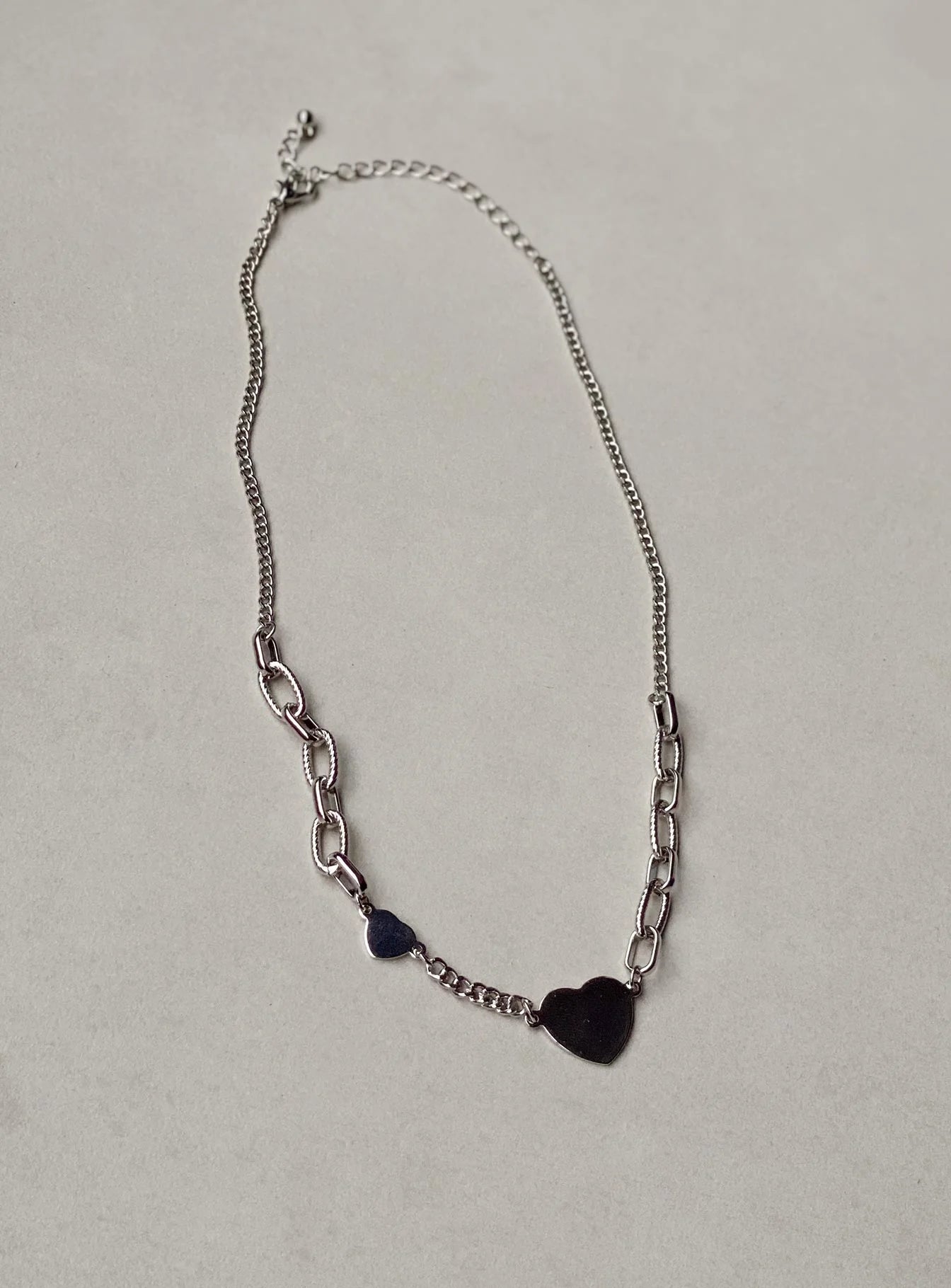 Rebekka Heart Necklace Silver