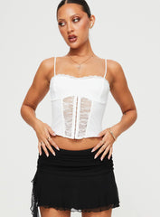 Coletto Corset Top White