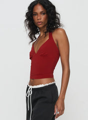 Mielle Top Burgundy