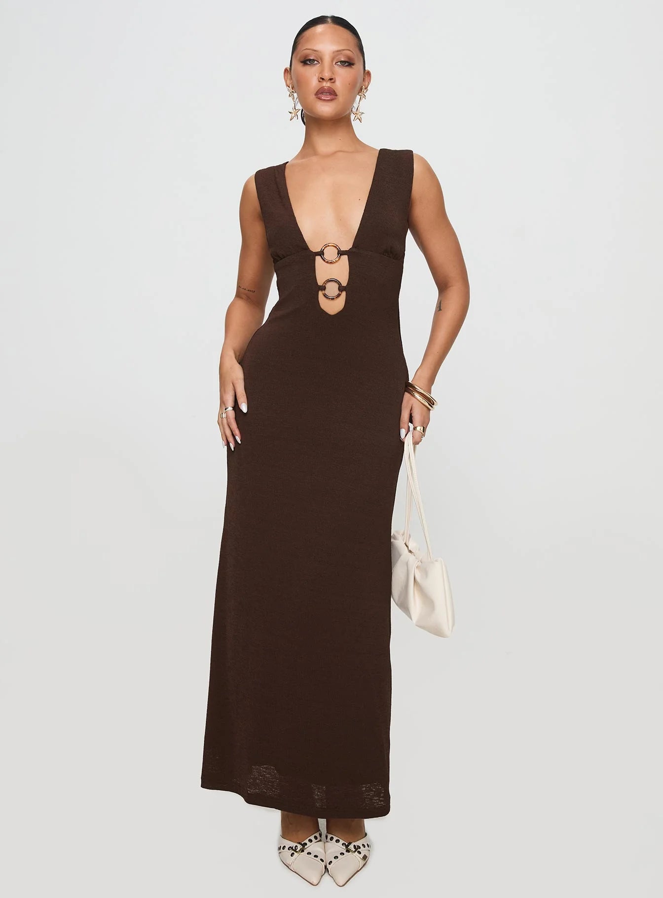 Steward Maxi Dress Chocolate Petite