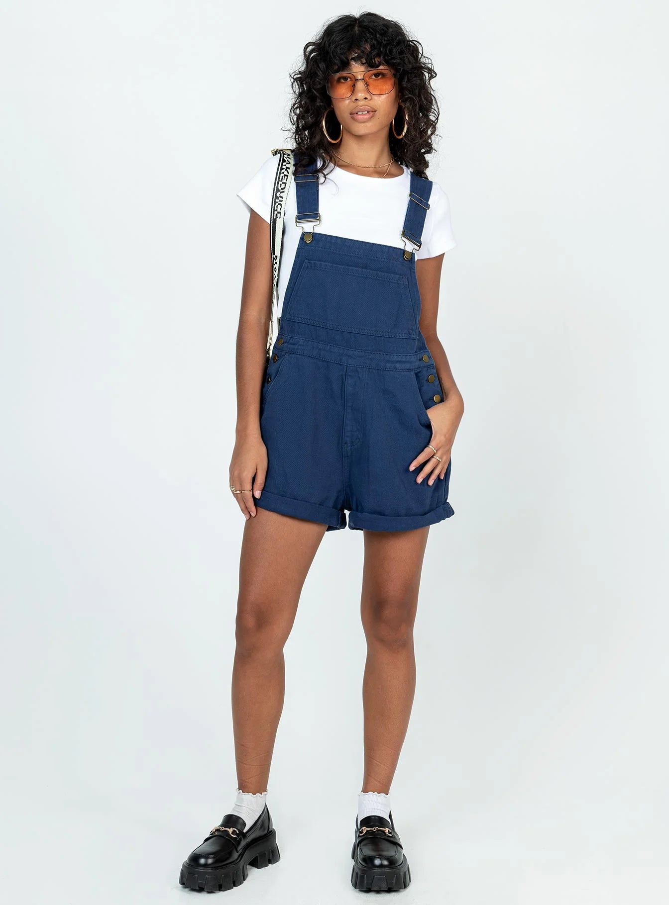 Kacey Short Overalls Navy
