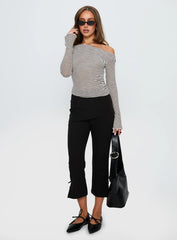 Synergies Long Sleeve Top Brown / White Stripe