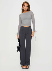 Kailee Long Sleeve Top Grey