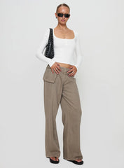 Daphine Long Sleeve Top White