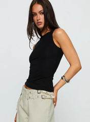 Lose Your Number High Neck Top Black