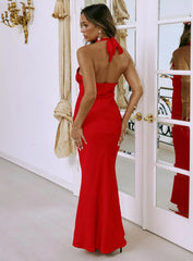 Gloriana Halter Maxi Dress Red