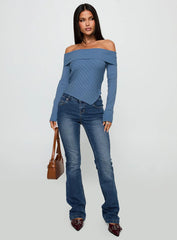 Brisa Long Sleeve Top Blue