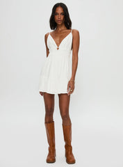 Elpida Mini Dress White