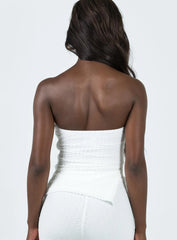 Vereen Strapless Top White