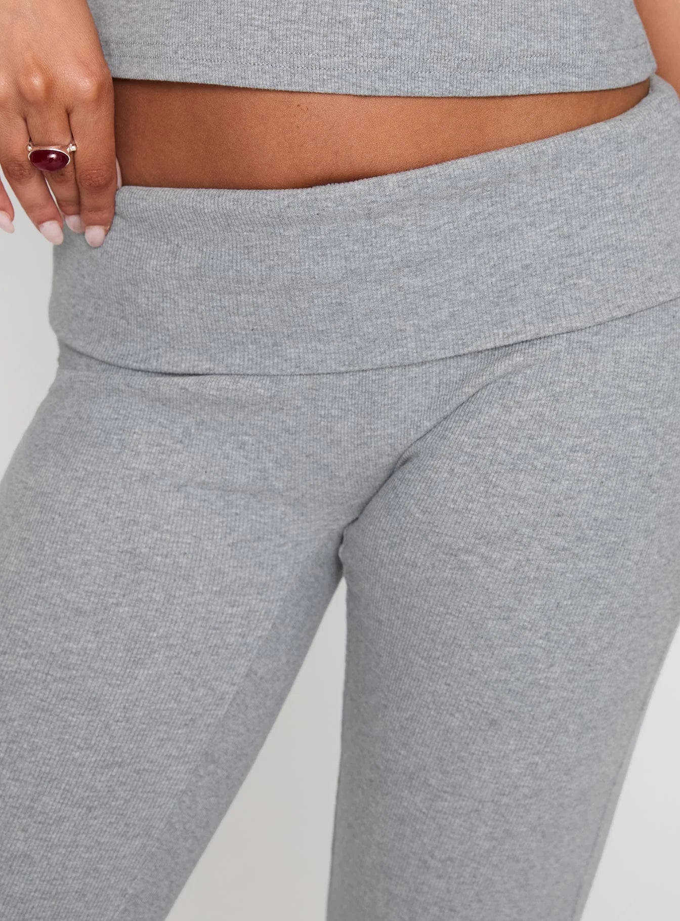 Truth Be Told Straight Leg Pant Grey Marle