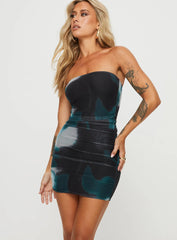 Kalena Mini Dress Navy Multi