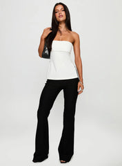 Express Yourself Zip Side Top White