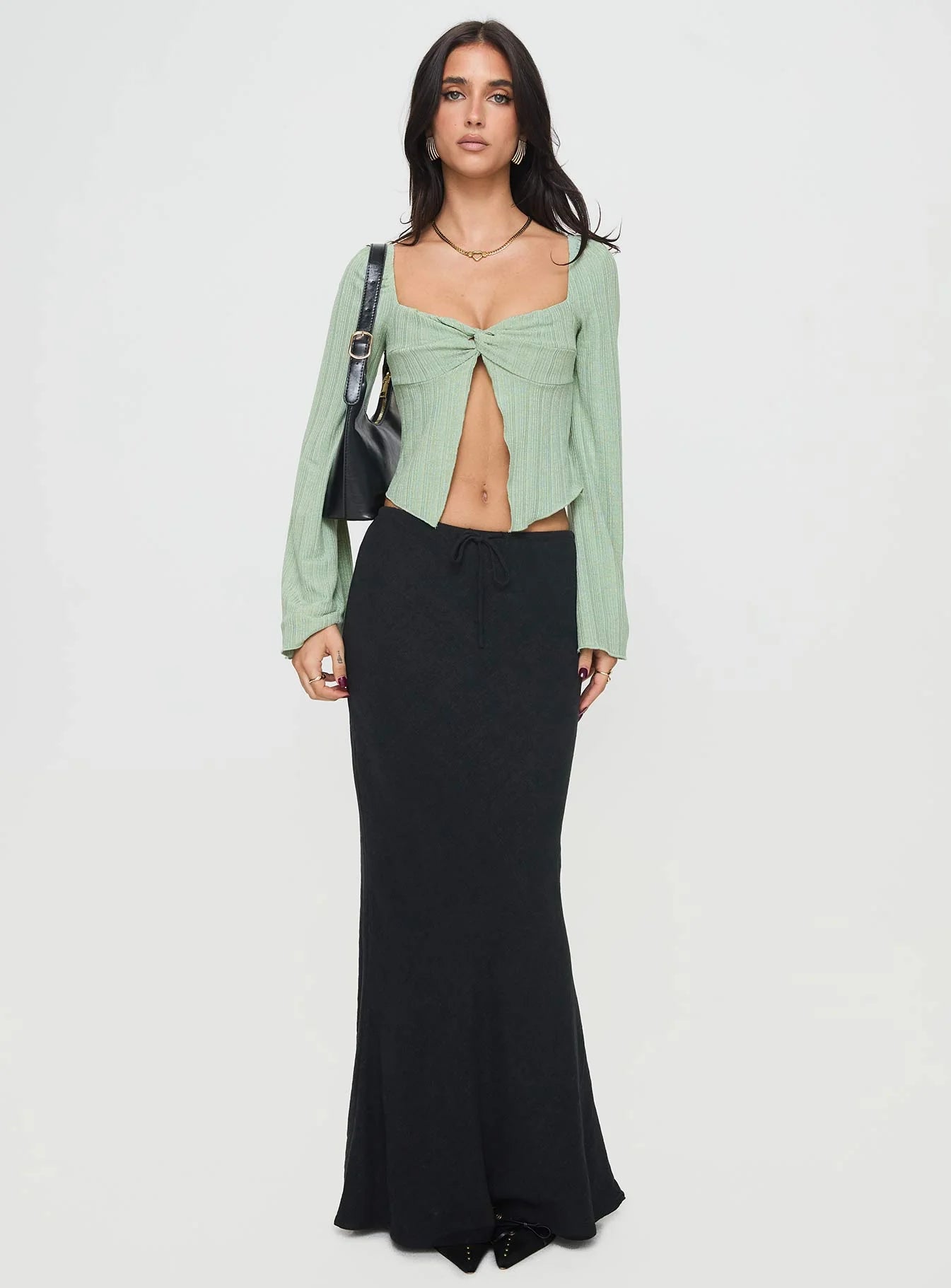 Mani Long Sleeve Top Green