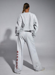 JGR & STN Double Play Trackies Snow Grey Marle