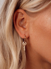Key Earrings Gold