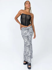 Ziggy Maxi Skirt Black / White
