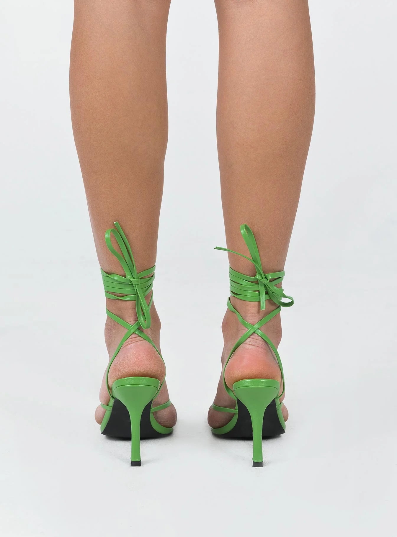 Caro Strappy Heels Green