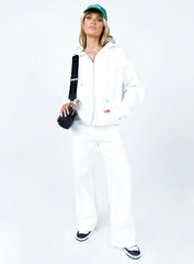 Hoda Zip Up Jacket White