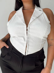 Everest Vest Top White Curve