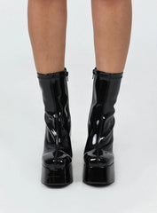 Libby Platform Boots Black