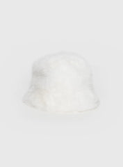 Snow Angel Fluffy Hat White