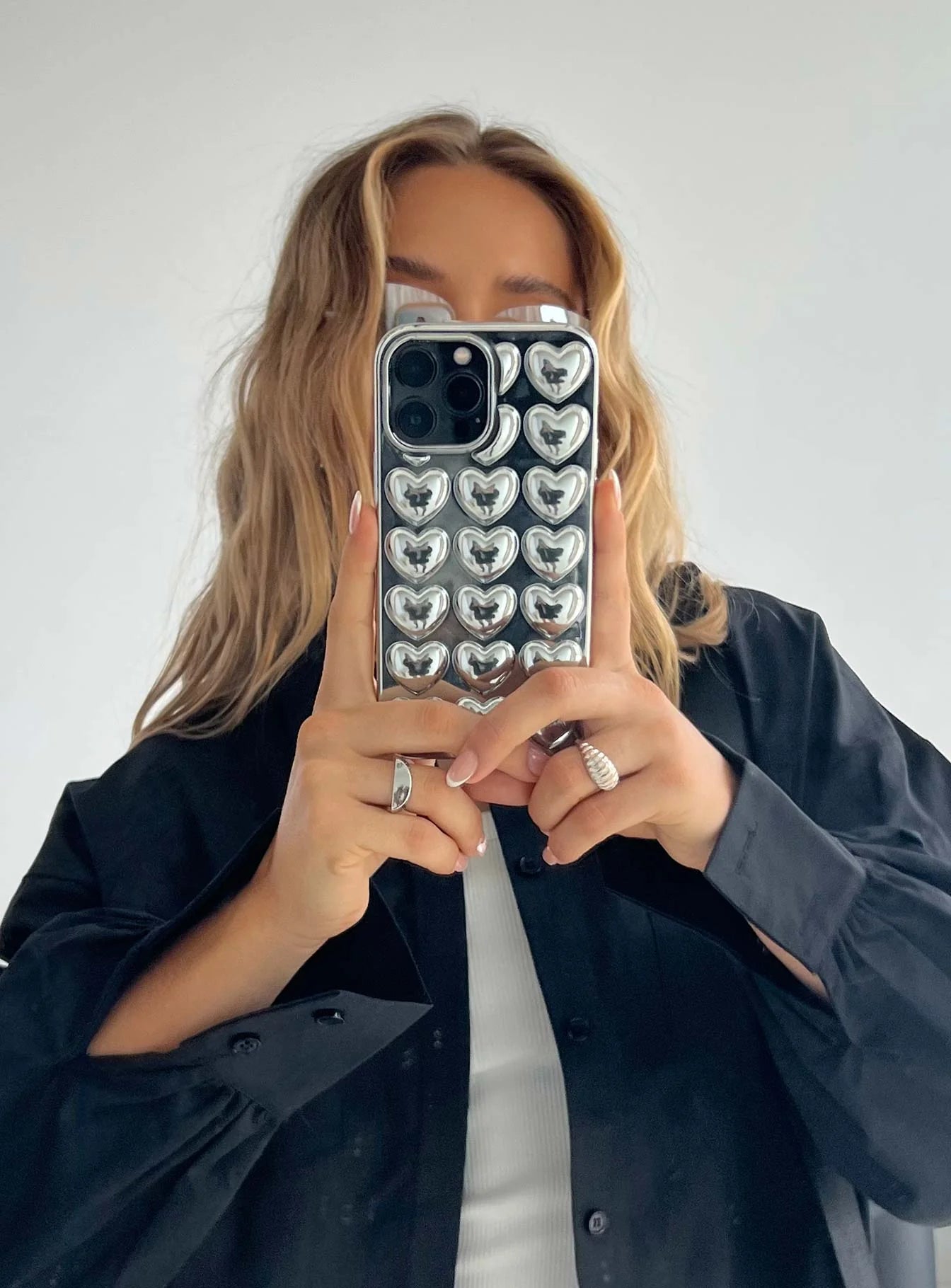 Alexina iPhone Case Silver