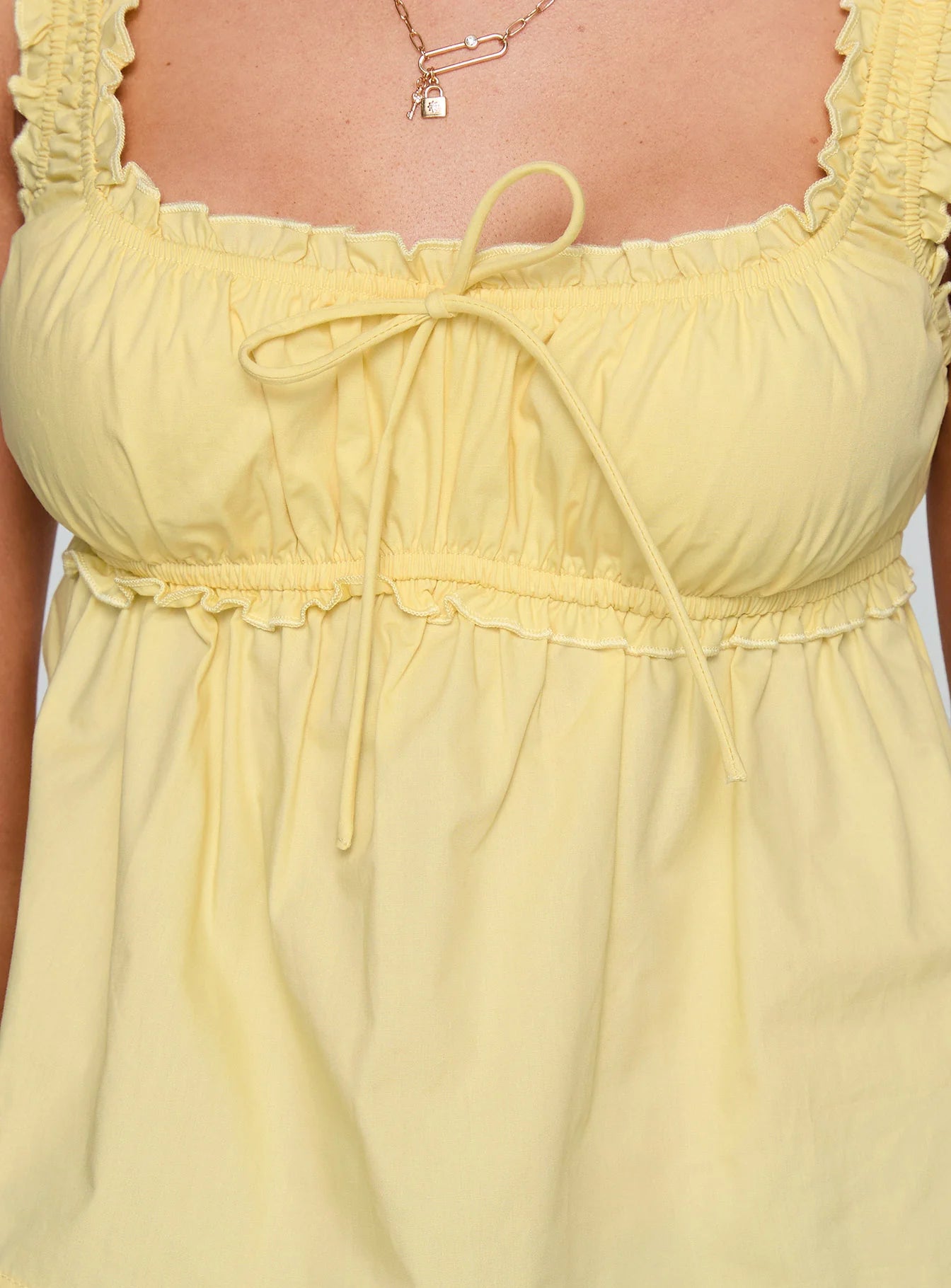 Thalira Top Yellow