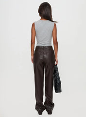 Nolene Low Rise Pants Chocolate