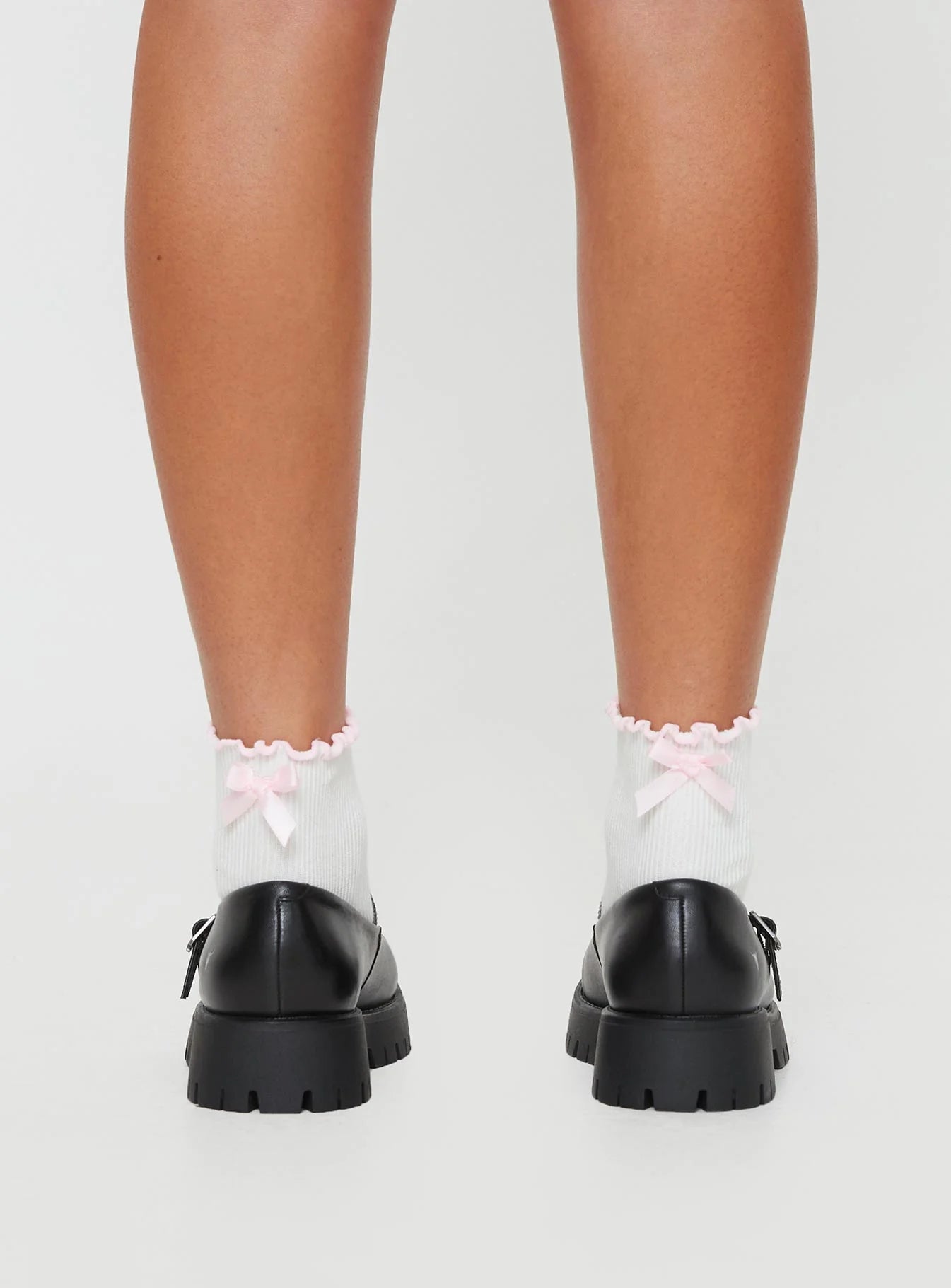 Windsor Smith Timeless Mary Jane Flats Black