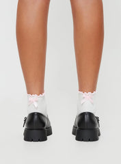 Windsor Smith Timeless Mary Jane Flats Black