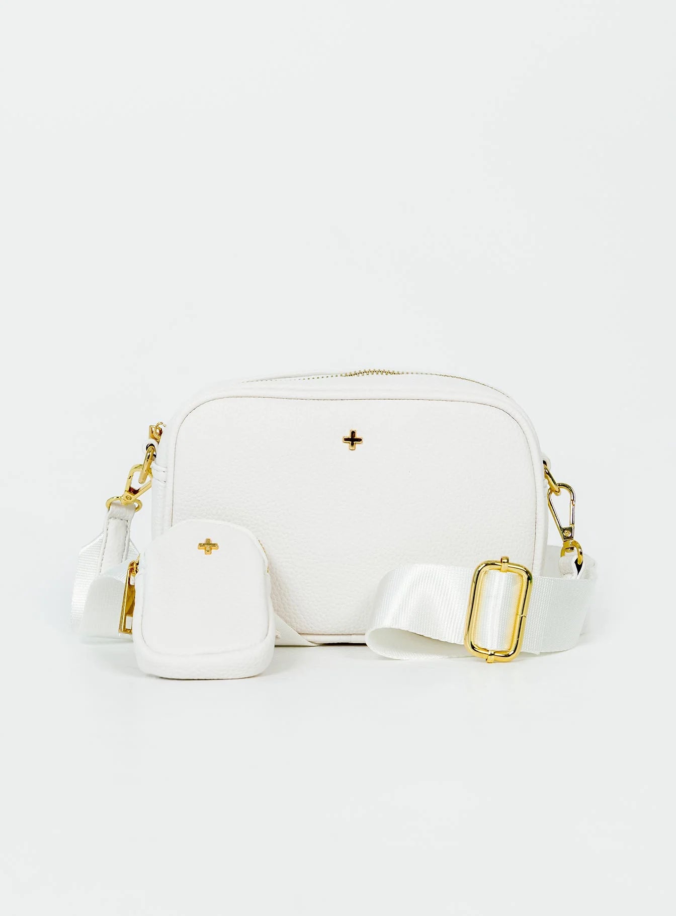 Peta & Jain Justice Bag Pebble White / Gold