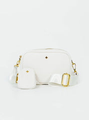 Peta & Jain Justice Bag Pebble White / Gold