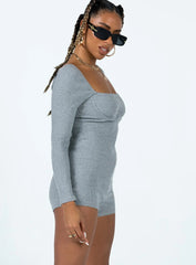 Jolie Romper Grey
