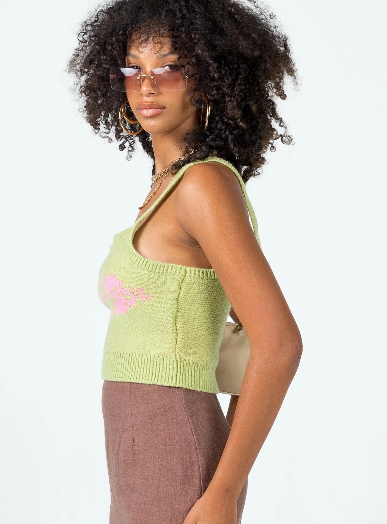 Aloha Top Green / Pink
