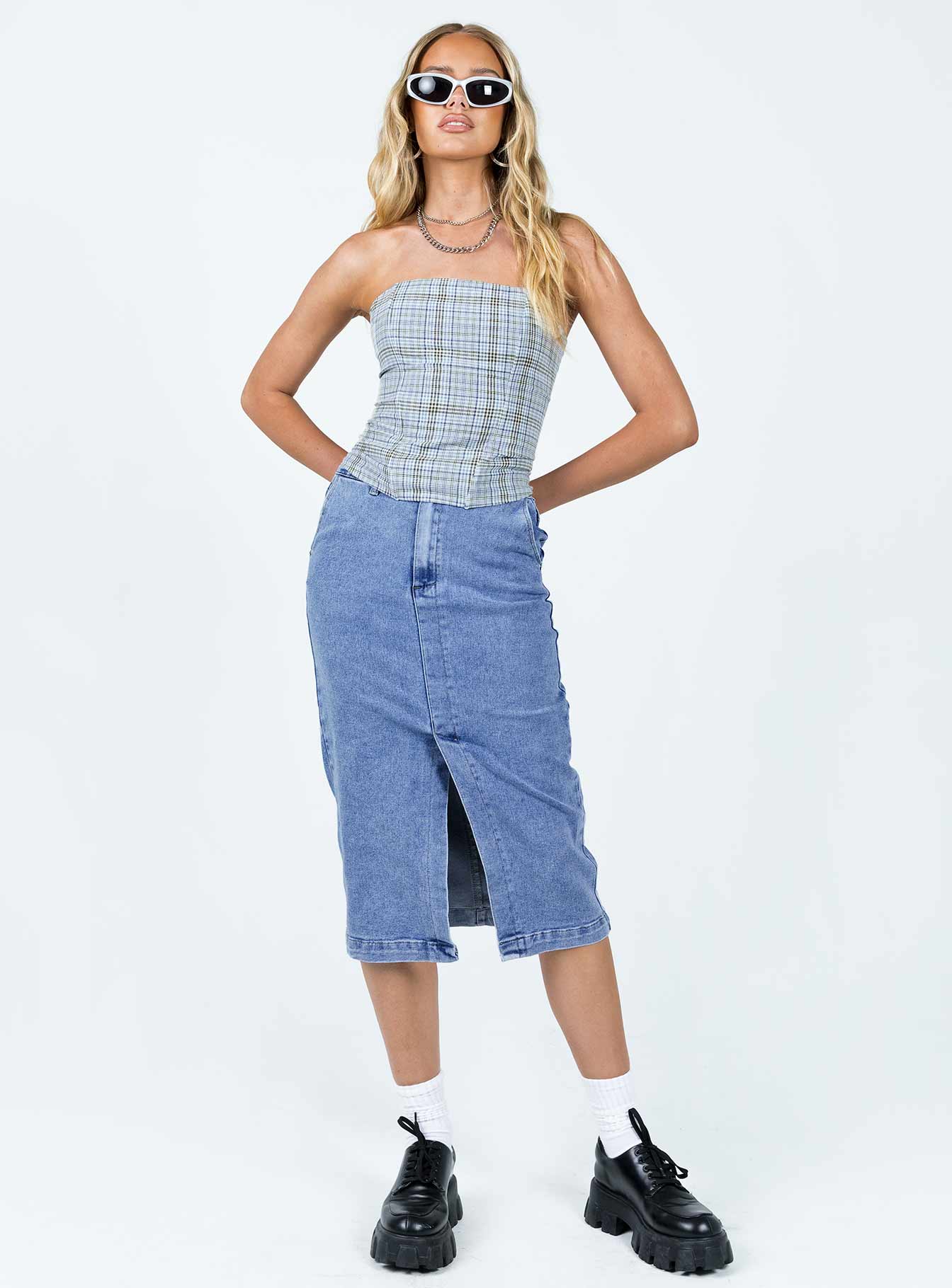 Catalonia Tube Top Blue