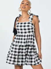Rae Mini Dress Black / White