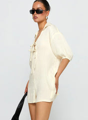 Power Move Romper Beige