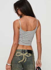 Lights Up Top Black/White Stripe