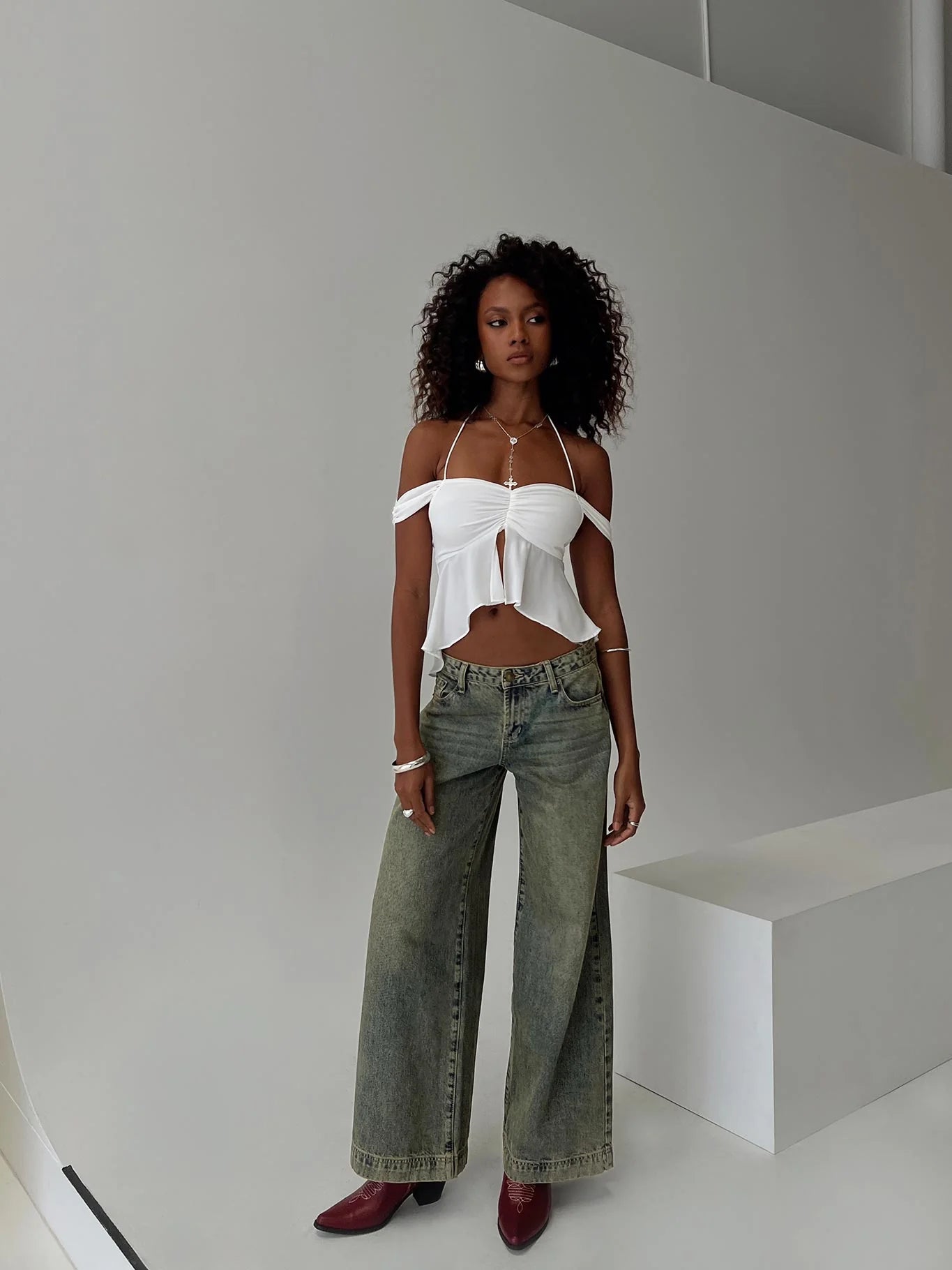 Waylen Top White