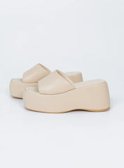 Zimmer Platform Sandals Cream