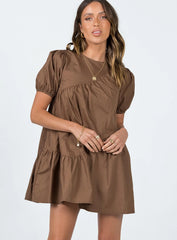 Michelle Mini Dress Brown