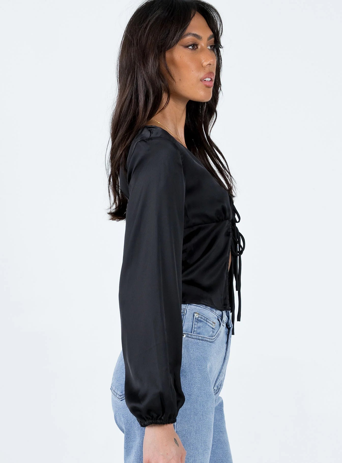 Madio Long Sleeve Top Black