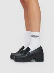 Mai Platform Loafers Black