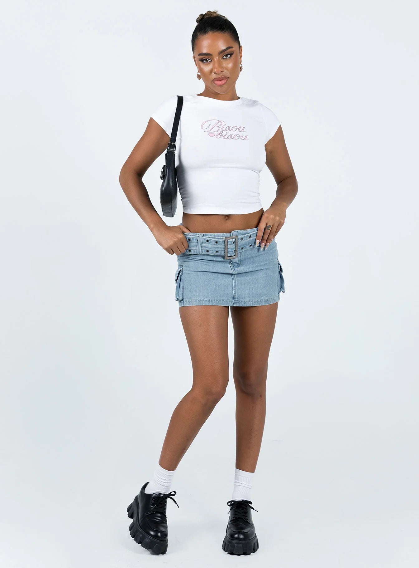 Bisou Top White / Pink