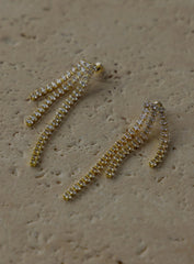 Yara Diamante Earrings Gold