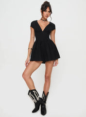 Marcelle Romper Black