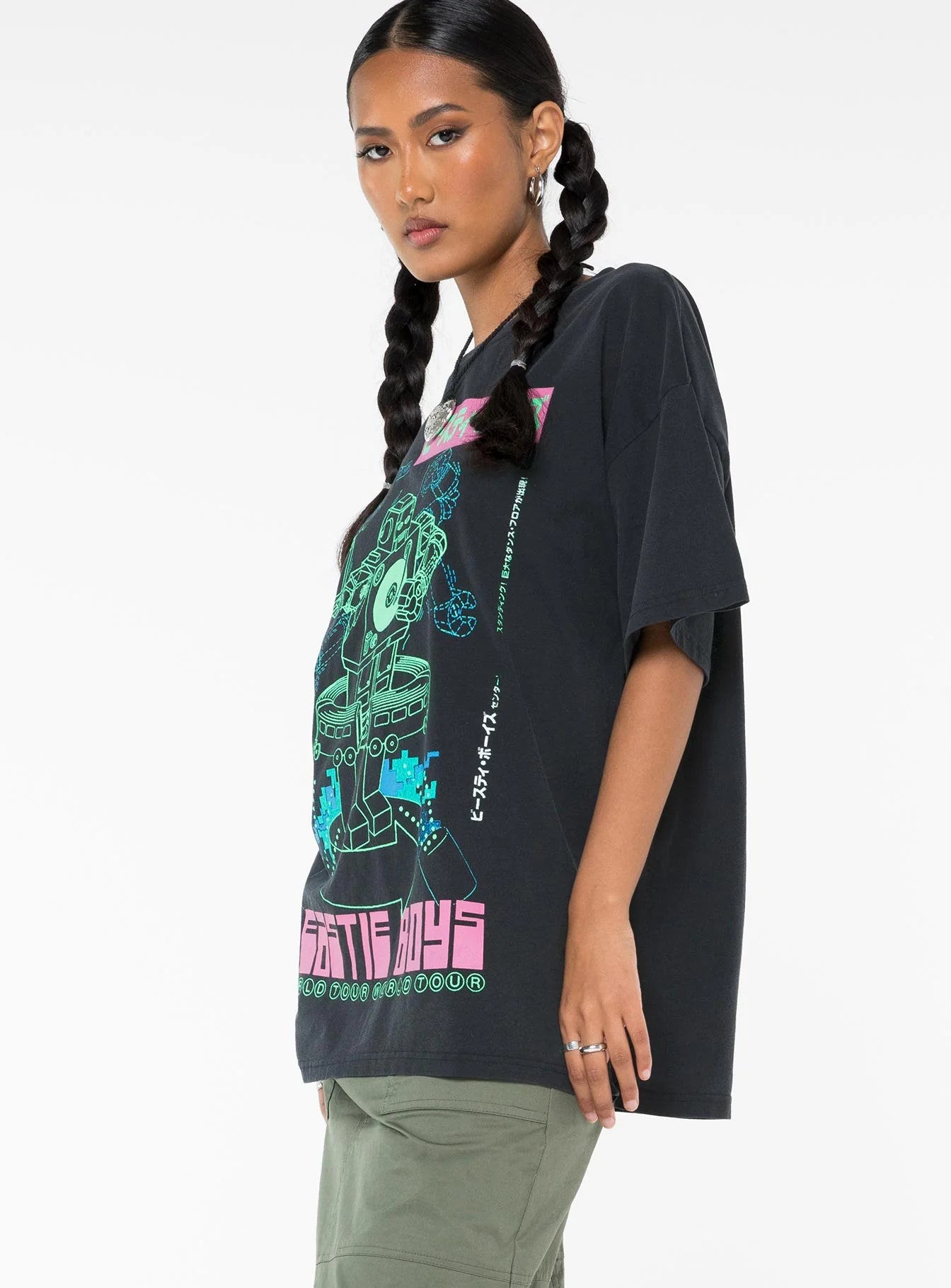 Beastie Boys World Tour Oversized Tee Black